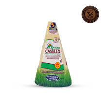 Parmigiano Reggiano da mezzo chilo sottovuoto con in alto a destra bollino di stagionatura di 36 mesi