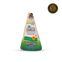 Parmigiano Reggiano da mezzo chilo sottovuoto con in alto a destra bollino di stagionatura di 30 mesi