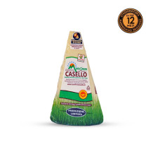 Parmigiano Reggiano da mezzo chilo sottovuoto con in alto a destra bollino di stagionatura di 36 mesi
