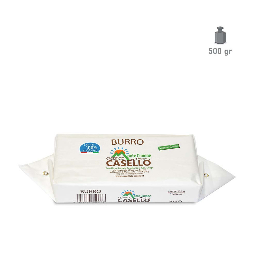 Burro del caseificio casello da 500gr Burro del caseificio casello da 500gr